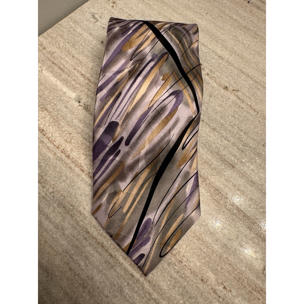 J. Garcia 100% Silk Neck Tie Flaming Meadow Collector's Edition Men's 58"